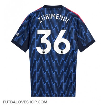 Dres Arsenal Martin Zubimendi #36 Preč 2025-26 Krátky Rukáv Dres Arsenal Martin Zubimendi #36 Preč 2025-26 Krátky Rukáv